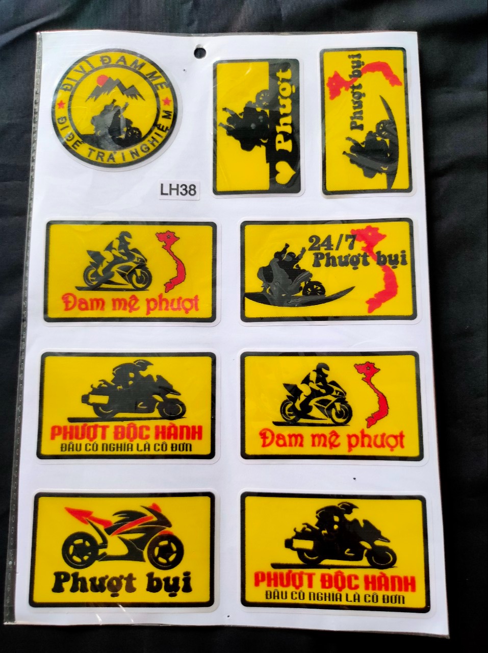 TEM LOGO  PHƯỢT THỦ (KHÔNG BUNG CHÓC,CHỊU NƯỚC TỐT)