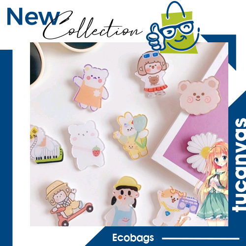 Pin cài áo cute sticker phụ kiện trang trí áo balo túi vải
