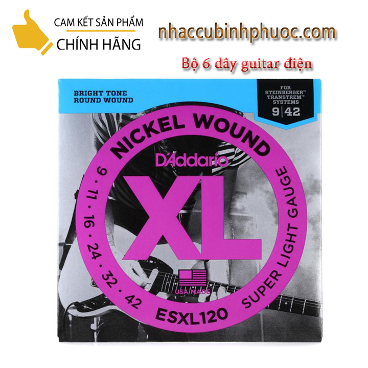 Bộ dây đàn guitar điện exl120 size 9