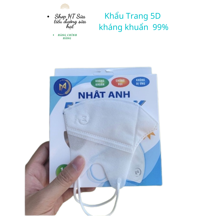 Khẩu trang 5d nhật anh thùng 100 cái