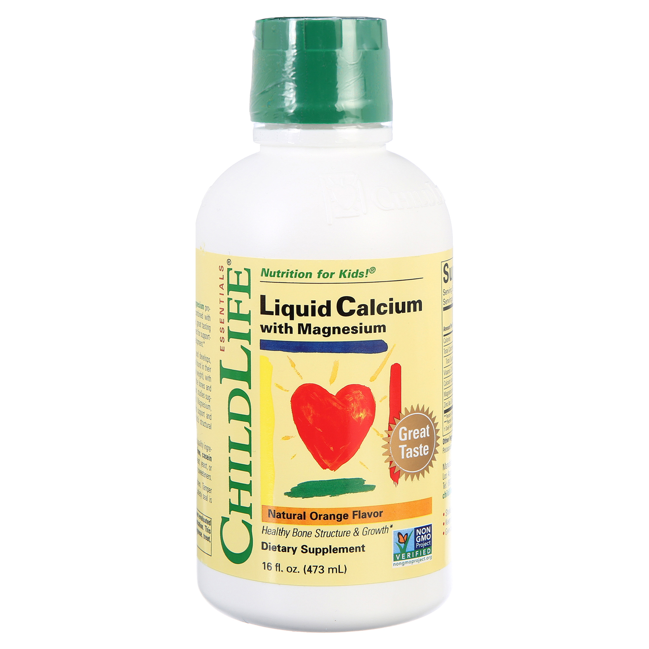 Siro bổ sung vitamin calcium và magie cho bé Childlife 474ml