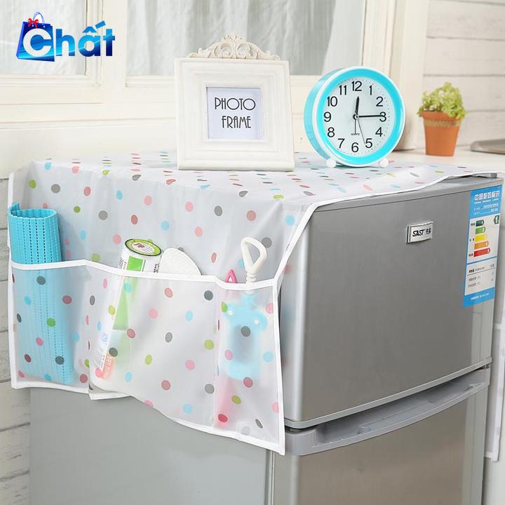 Tấm phủ tủ lạnh chống bụi chống nước họa tiết ngẫu nhiên