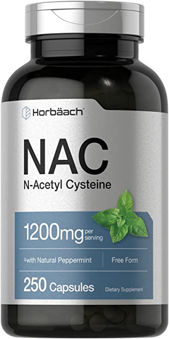 Horbaach NAC N-Acetyl-Cysteine 1200mg - Viên uống giải độc gan, chống oxy hóa và tăng cường miễn dịch 250 viên