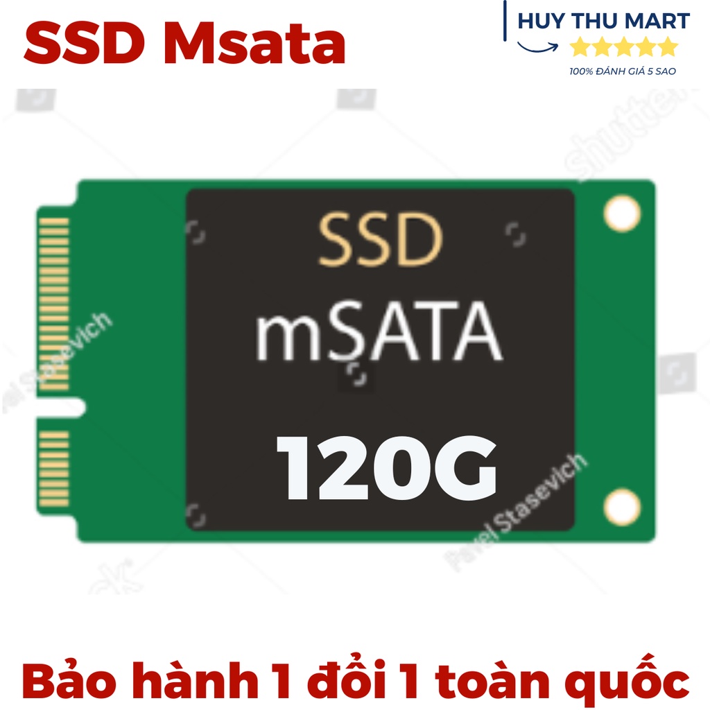 SSD 120G chuẩn Msata cũ sức khoẻ tốt + tặng kèm miễn phí ốc bắt main chuẩn M2