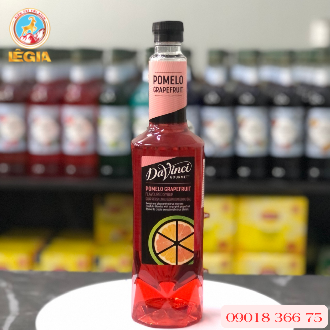 SIRO DAVINCI BƯỞI HỒNG 750ML - DAVINCI PINKGRAPEFRUIT SYRUP