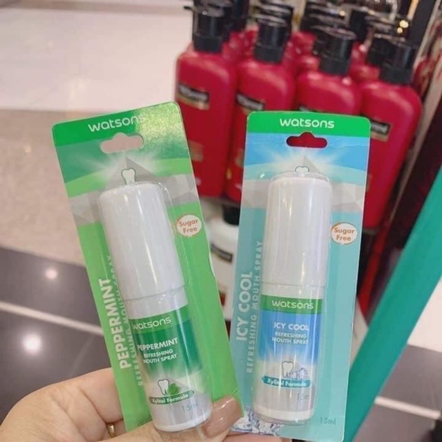 Xịt thơm miệng Watsons Thái Lan mát lạnh bạc hà cam kết sản phẩm đúng mô tả chất lượng đảm bảo