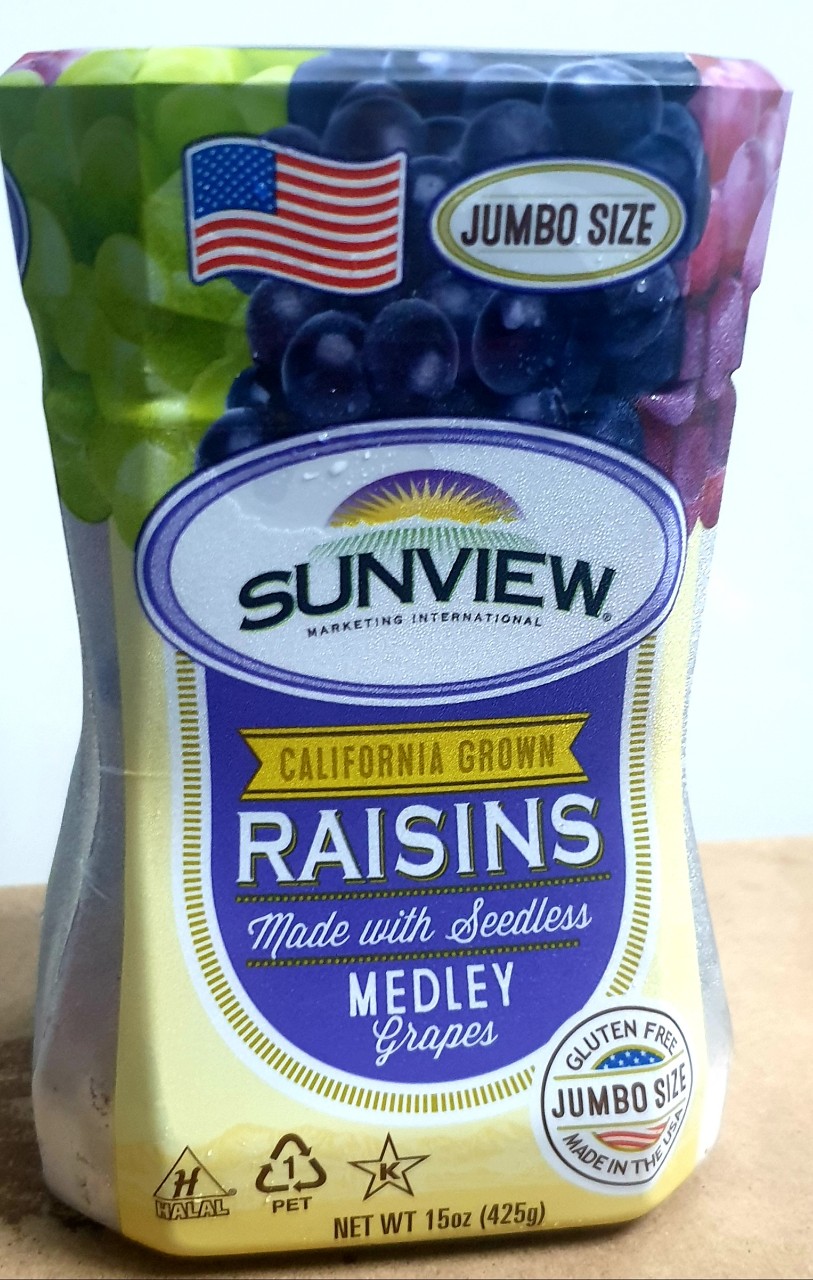 Nho Khô 3 Màu chính hiệu Sunview - Raisins