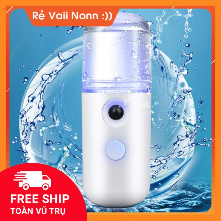 [HCM]Máy Xông Hơi Mặt Cầm Tay Xịt Khoáng Cấp Ẩm Đẹp Da Giá Rẻ Kiểu Dáng Nhỏ Gọn Thời Trang Cực Hot  - Máy Phun Sương Mini Cầm Tay Xịt Khoáng Công Dụng Cấp Nước Cấp Ẩm Hỗ Trợ Chăm Sóc Da