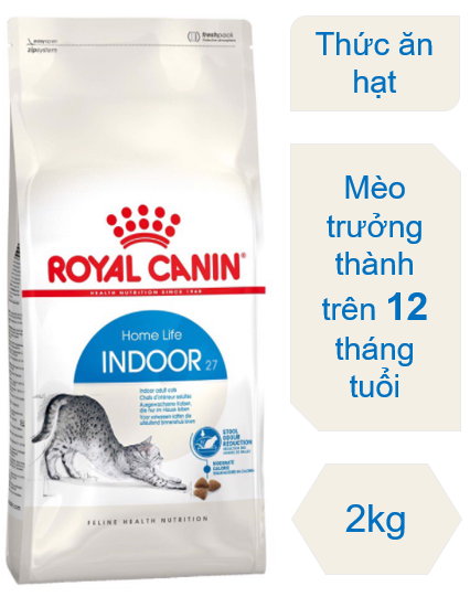 Royal canin Indoor 27 Thức ăn hạt cho mèo trưởng thành