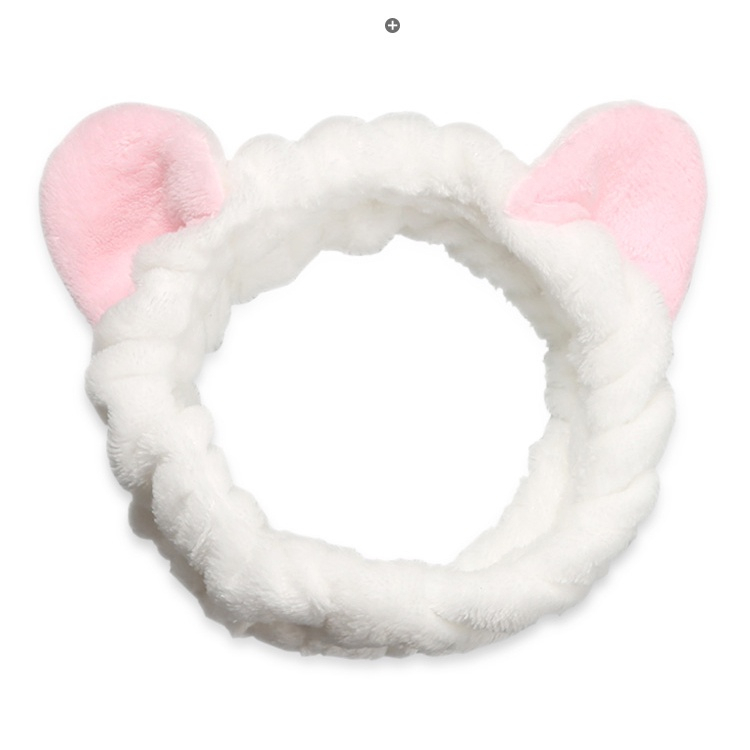 Băng đô rửa mặt bờm cài tóc turban dễ thương cute tai mèo