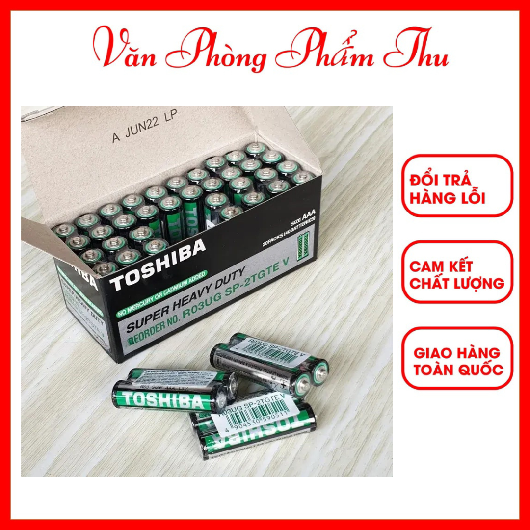 Hộp 40 pin aaa toshiba - maxell chính hãng