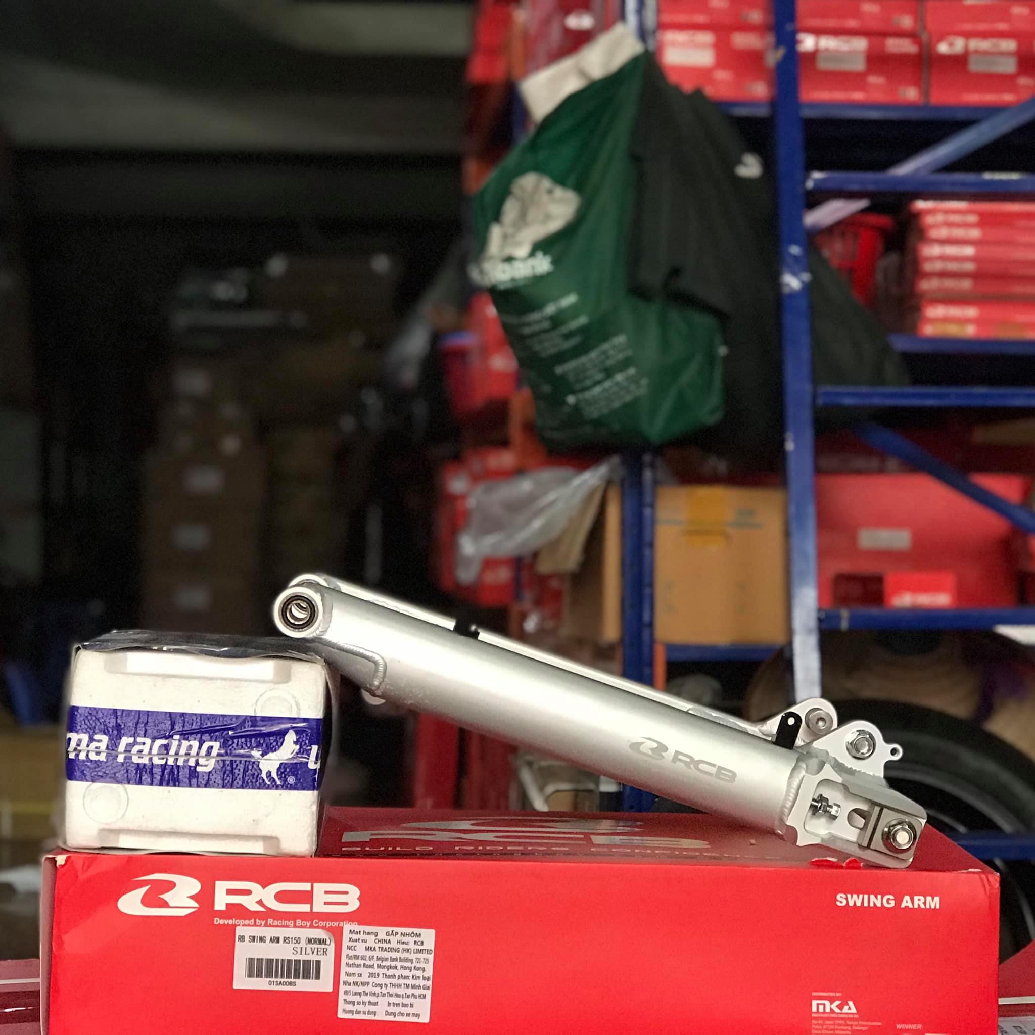 Gắp nhôm rcb wave 125 màu bạc