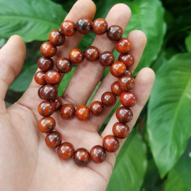 [bộ 2 vòng] 2Vòng Gỗ hạt tròn 10 mm - Vòng tay may mắn, GỖ THƠM- Trừ T-à, Giảm tai ương - size 10mm