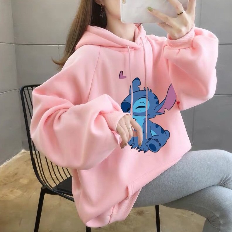 [HCM]ÁO KHOÁC HOODIE NAM NỮ STITCH ĐÁNG YÊU CHẤT VẢI DÀY DẶN ẤM ÁP - BIG SHOP