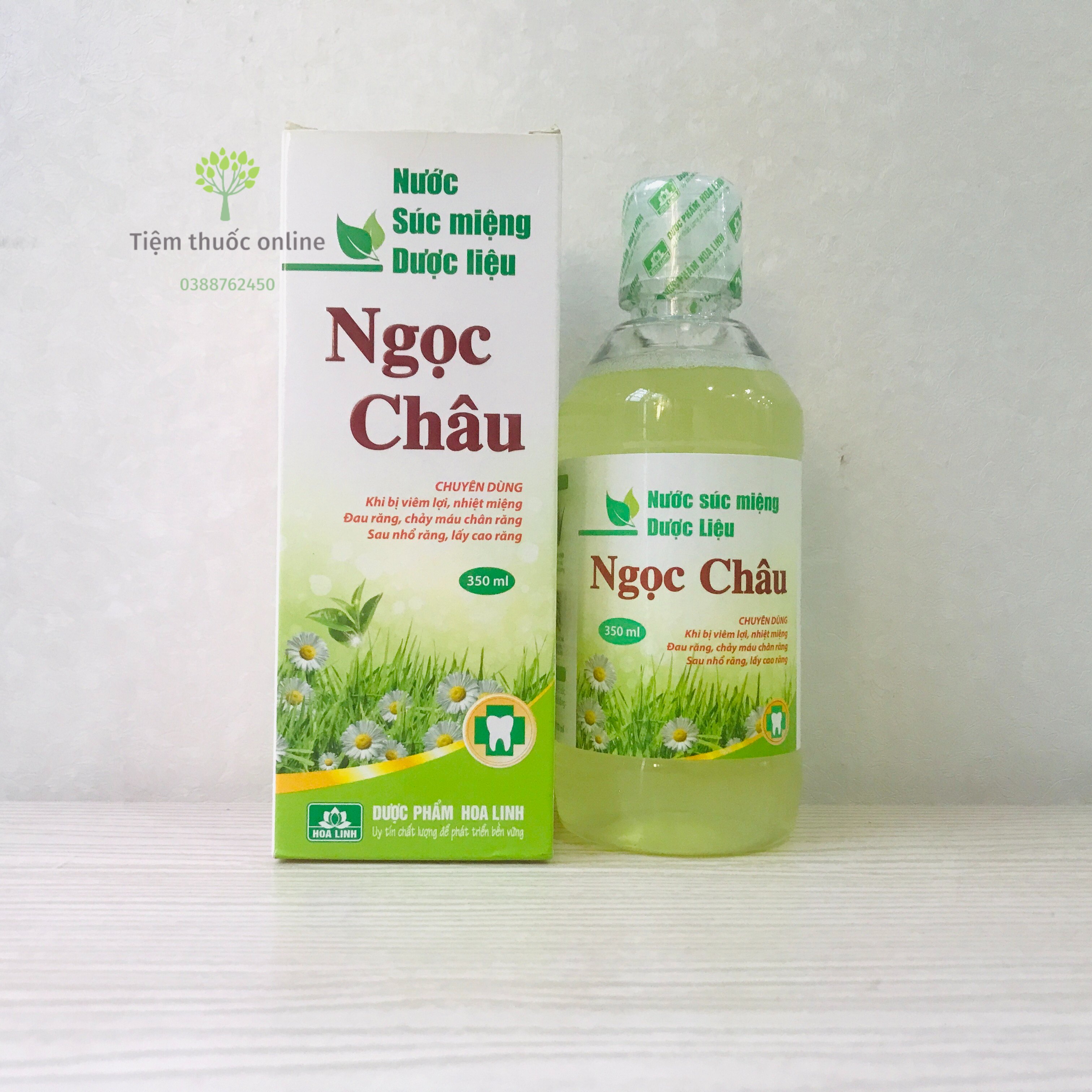 Nước súc miệng dược liệu Ngọc Châu 350ml