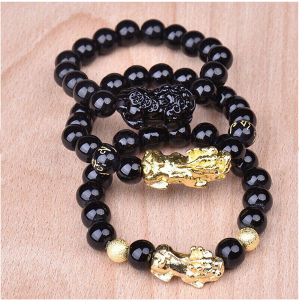 Vòng Đeo Tay Tỳ Hưu Mạ Vàng 18k May Mắn Phát Tài Phát Lộc...