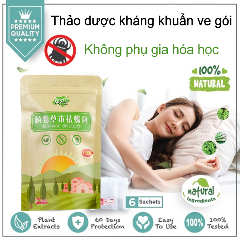 Nhật bản diệt rệp giường, diệt bọ chét, mạt bụi dung,rệp - các loại bọ - gói 10 túi,bọ rệp - lót dưới gối đệm diệt mạt - gói thơm chống ngứa giúp bạn ngủ ngon