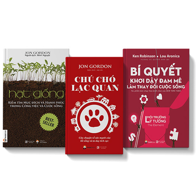 Chú chó lạc quan + Bí quyết khơi dậy đam mê + Hạt giống kiếm tìm mục đích & hạnh phúc trong công việc & cuộc sống