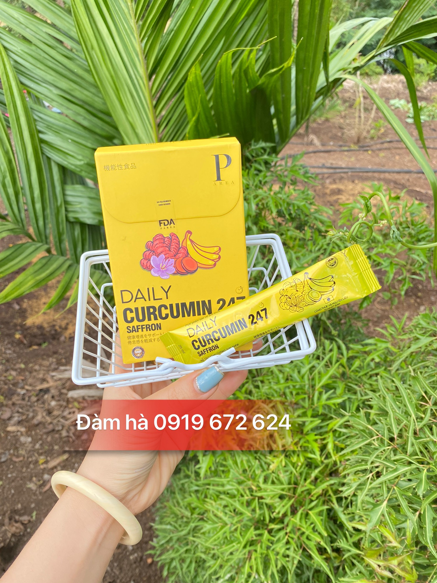 Thạch nghệ saffron vị chuối Daily Curcumin 247 Saffron Vala Beauty tăng cường hỗ trợ sức khỏe