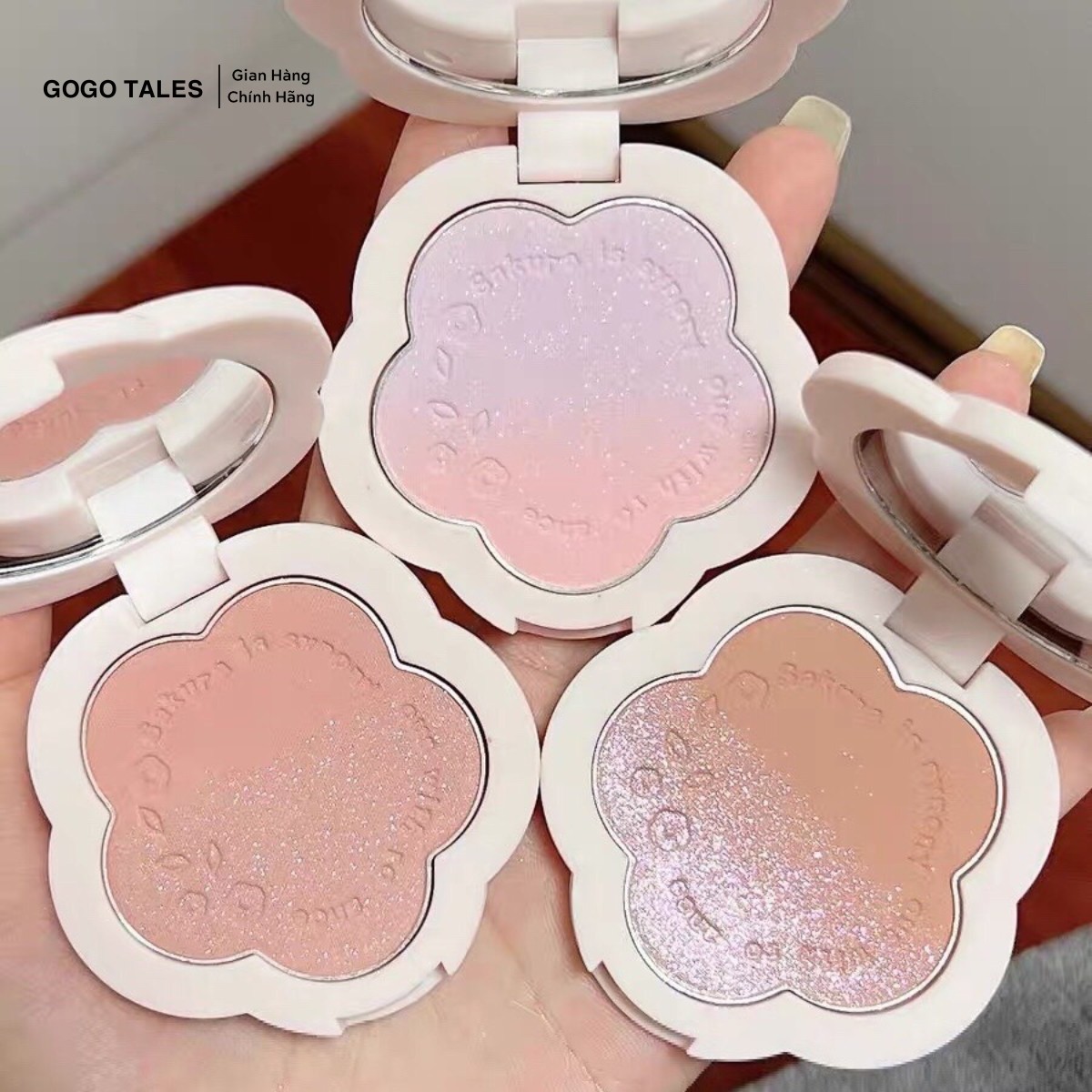 Phấn má hồng gogo tales vitality slightly drunk gt376 có nhũ mịn lì lâu trôi