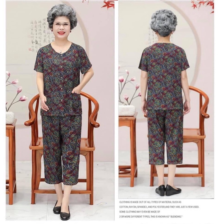 Bộ quần áo cho mẹ cho bà Thun lạnh quảng châu TNTL1