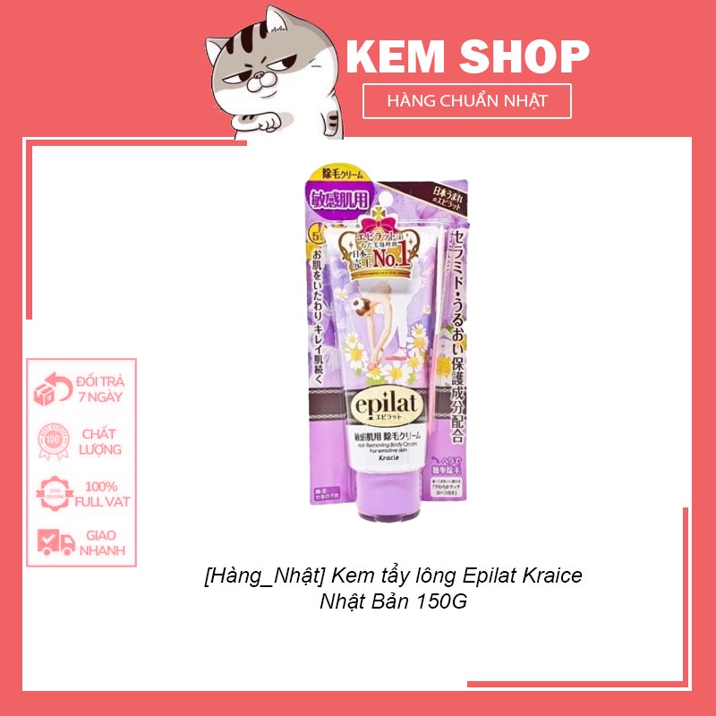 Kem tẩy lông Epilat Kraice Nhật Bản 150G