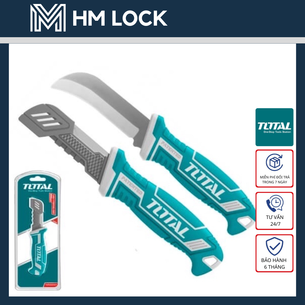 Dao tước dây cáp lưỡi cong 200mm total - hàng chính hãng - tht51882 - hm lock
