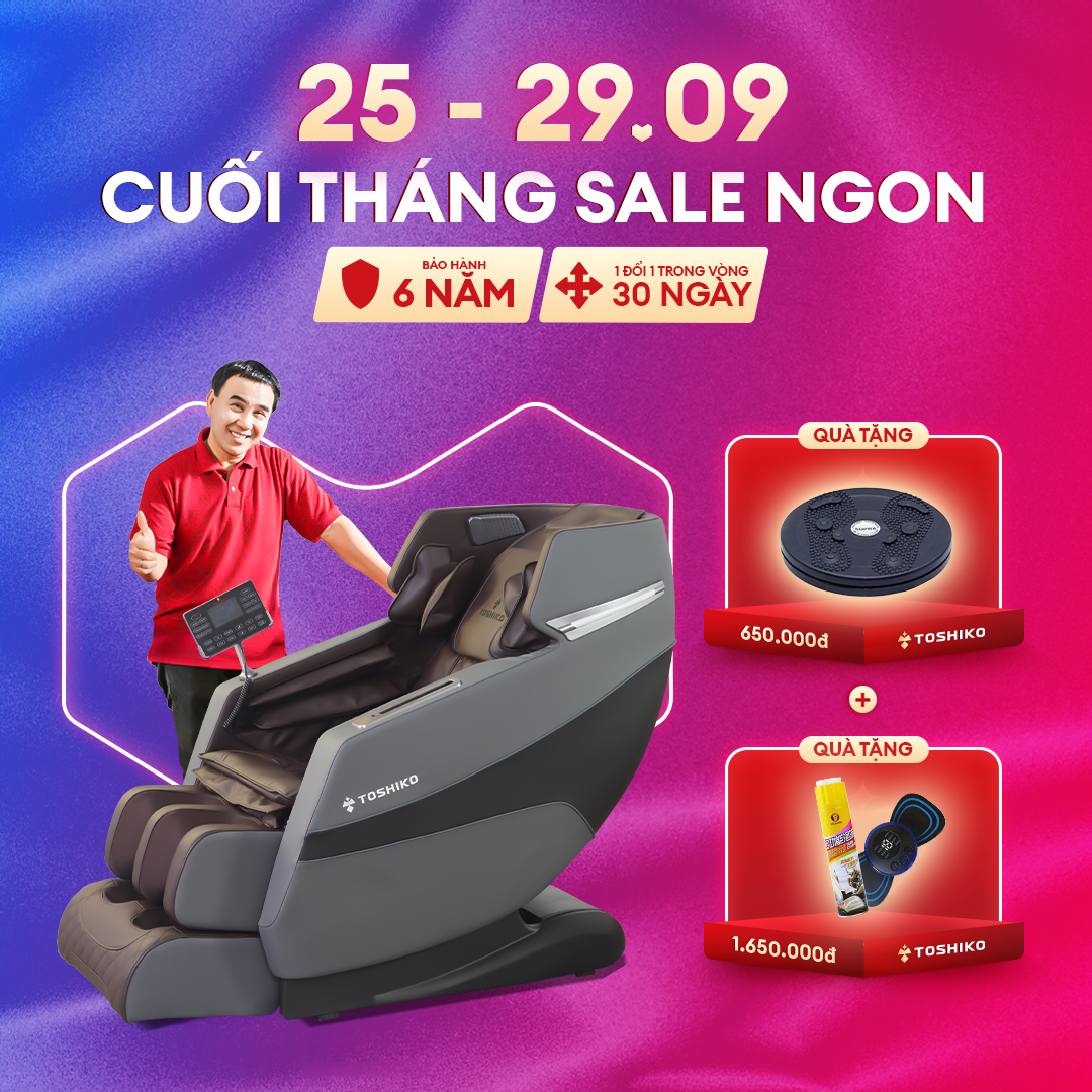 Ghế Massage Toàn Thân con lăn 4D massage di chuyển Đa Năng Toshiko T88 đạt chuẩn ISO massage sâu tại các vùng chuyên biệt Máy Massage Toàn Thân Đa Năng chức năng dò tìm huyệt đạo