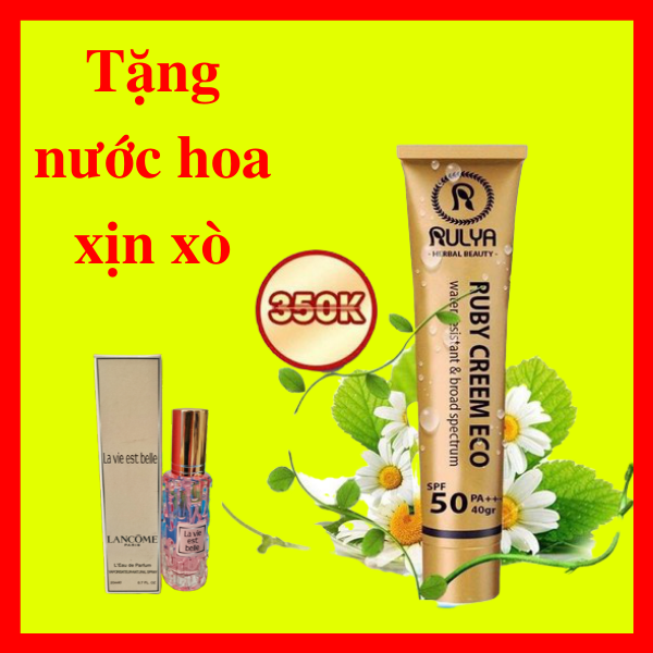 [HCM]Kem Đa Năng: Kem Nền Che Khuyết Điểm Rulya Kem Chống Nắng chính hãng + Tặng Nước Hoa Pháp Xịn Xò