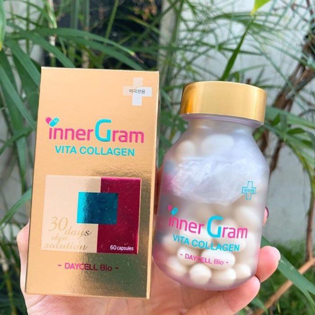 Viên uống trắng da trị nám bổ sung collagen Inner Gram Vita collagen