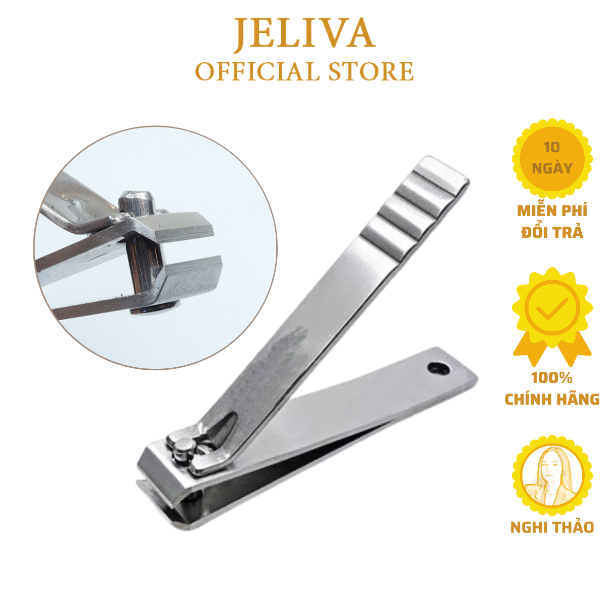 Bấm móng tay đầu phẳng jeliva
