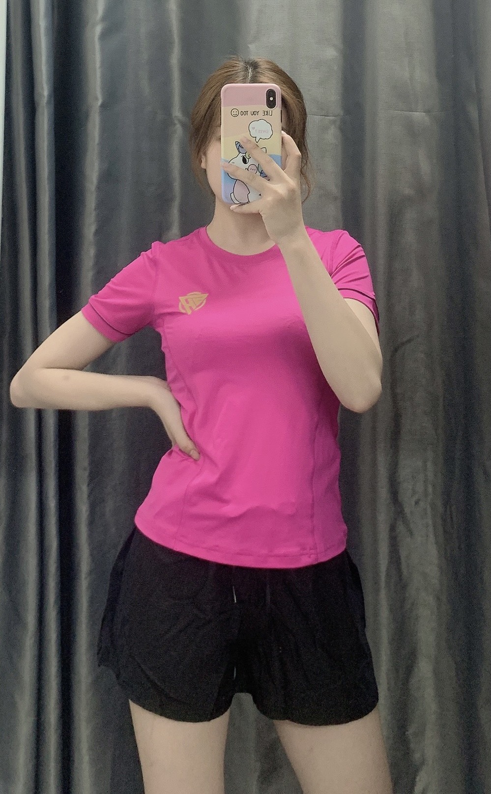 Áo thể thao nữ chuyên tập gym, yoga, chạy bộ thun lạnh 4 chiều co dãn tốt