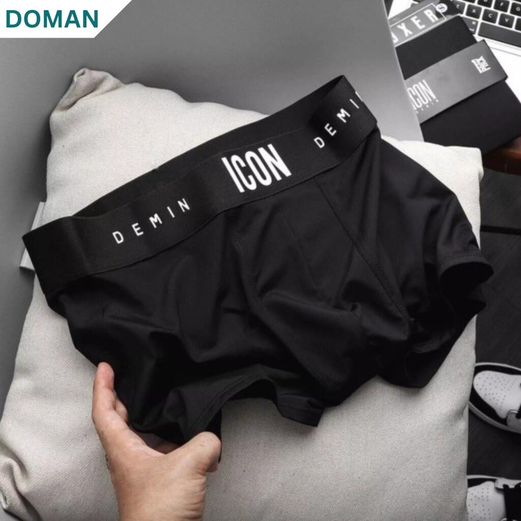 Quần lót nam ICON boxer chất thun lạnh mềm mịn siêu mát thấm hút mồ hôi DOMAN
