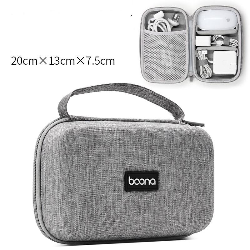Túi đựng cáp sạc laptop macbook phụ kiện công nghệ size lớn Baona (Boona)