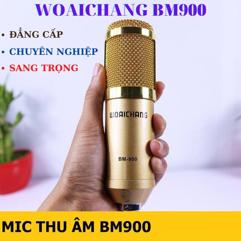 Micro Woaichang BM900 thu âm - karaoke - livestream chuyên nghiệp, đẳng cấp