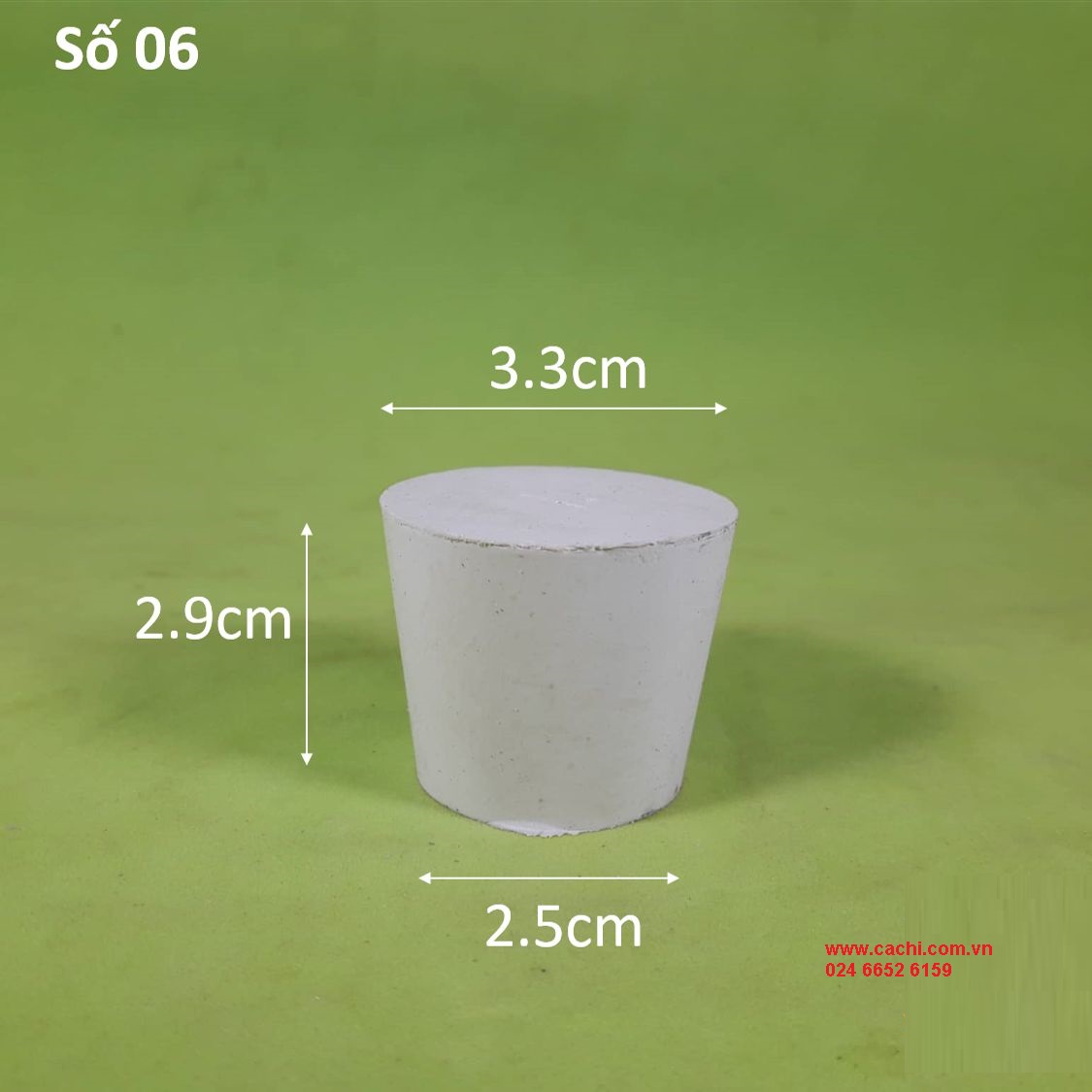 Nút Cao Su Dùng Cho Phòng Thí Nghiệm số 6