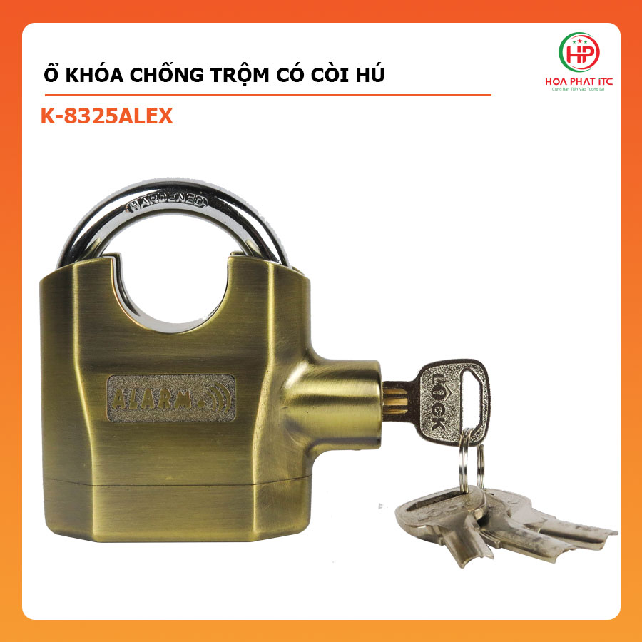 Ổ khóa chống trộm có còi hú K-8325 ALEX