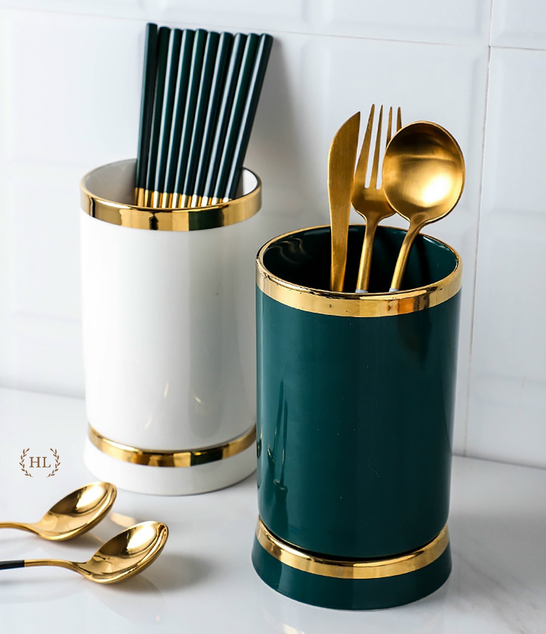 ỐNG CẮM ĐŨA ĐƠN | ỐNG ĐŨA 1 SỨ XANH NGỌC BÍCH | GIỎ CẮM ĐŨA SỨ HALLEY HOME | Ống Đũa Đơn Liền