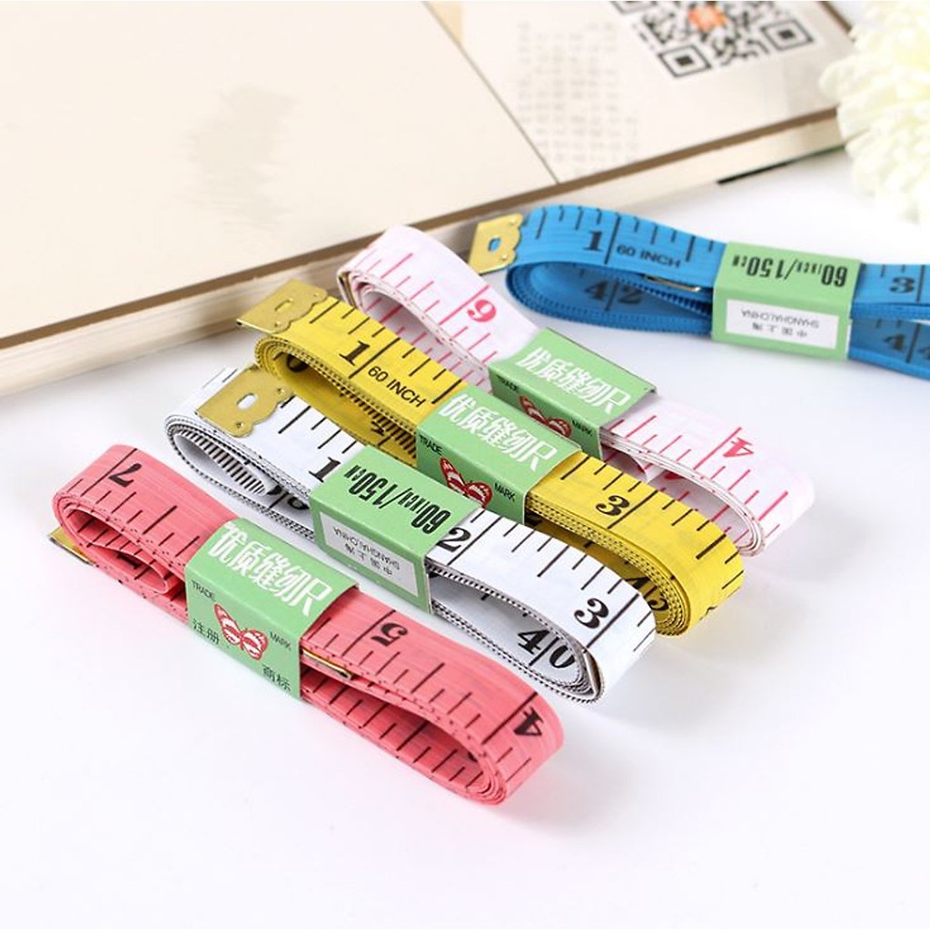 Combo 20 Thước dây 150cm đo eo,bụng ,đo chiều cao đa dạng bền đẹp có đầu sắt