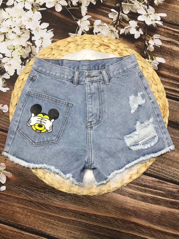 QUẦN SHORT JEANS NỮ-QUẦN SORT JEAN NỮ-QUẦN SỌT JEAN NỮ CHẤT BÒ DÀY DẶN LƯNG SIÊU CAO Qsm4