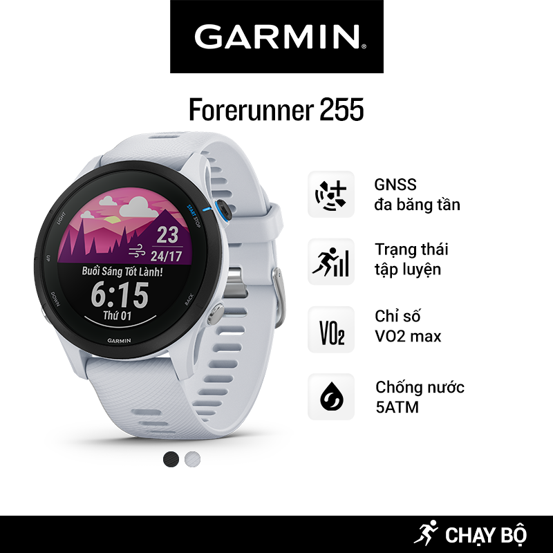 Đồng hồ thông minh garmin forerunner 255 music wifi gpѕ - hàng chính hãng
