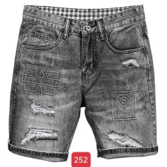 [HCM]Quần short jean nam rách - quần jean ngố nam họa tiết - quần short nam co giãn thời trang phong cách binstore94 mq0252
