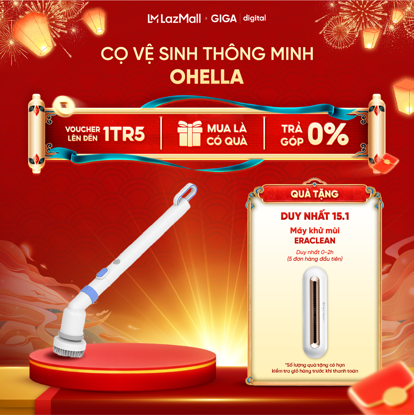 Cọ vệ sinh thông minh Ohella