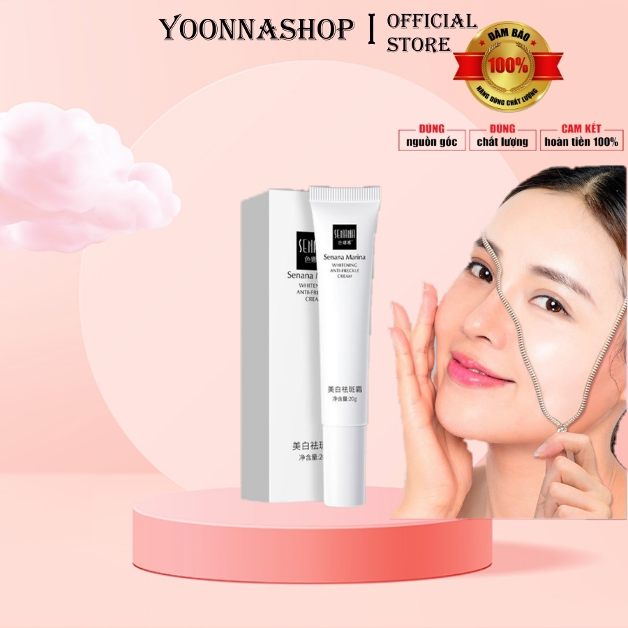 [HCM]Kem trắng da SENANA phục hồi da chống tàn nhang và bật tone trắng sáng rõ rệt chỉ sau 10 ngày - A188