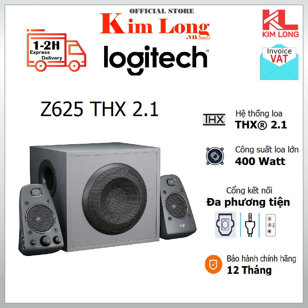 Loa Logitech Z625 Công suất 400W - Bảo hành 12 tháng chính hãng