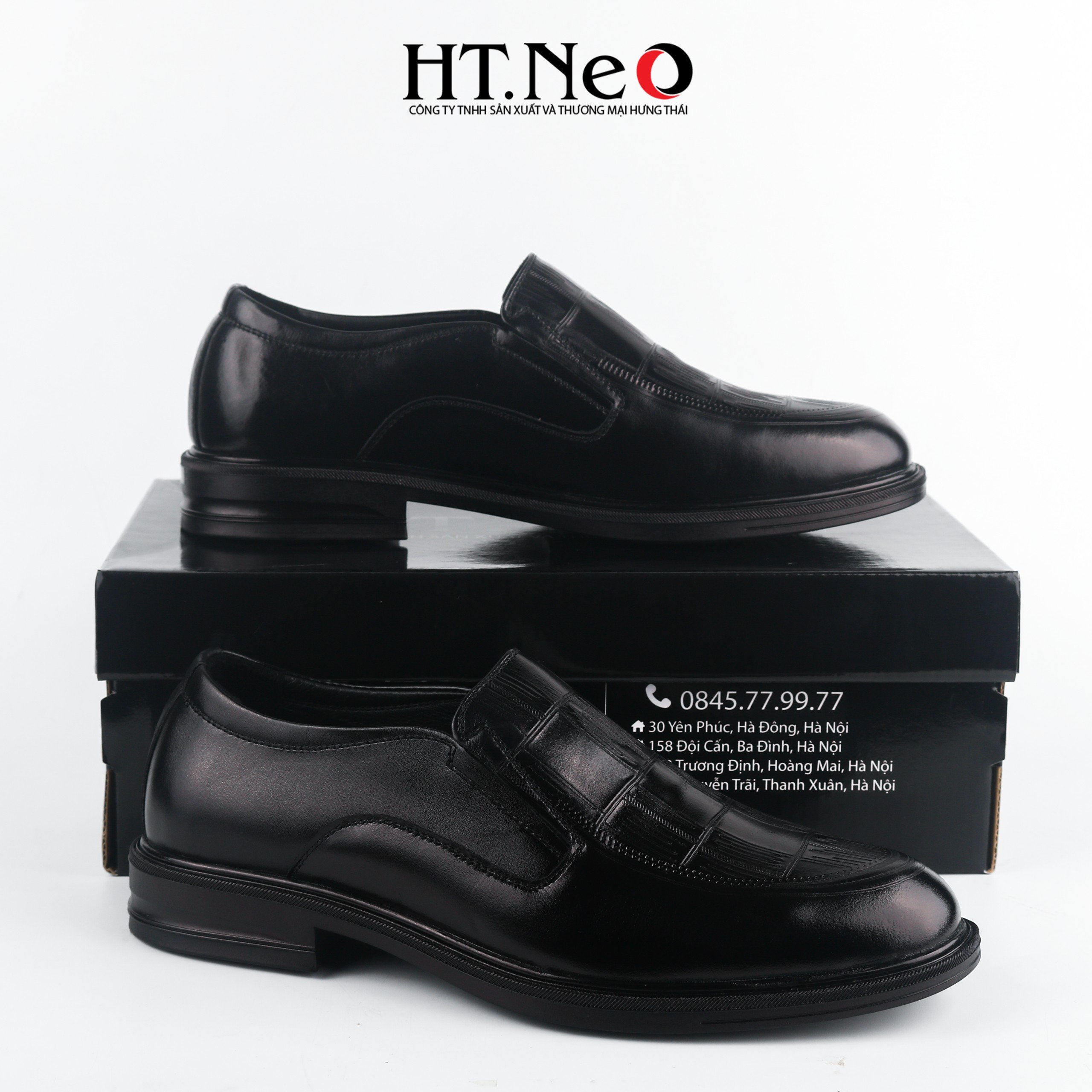 Giày nam - Giày tây nam HT.NEO da bò thật 100% kiểu dáng đơn giản thời thượng phối đồ cực dễ, dáng cực đẹp GT221