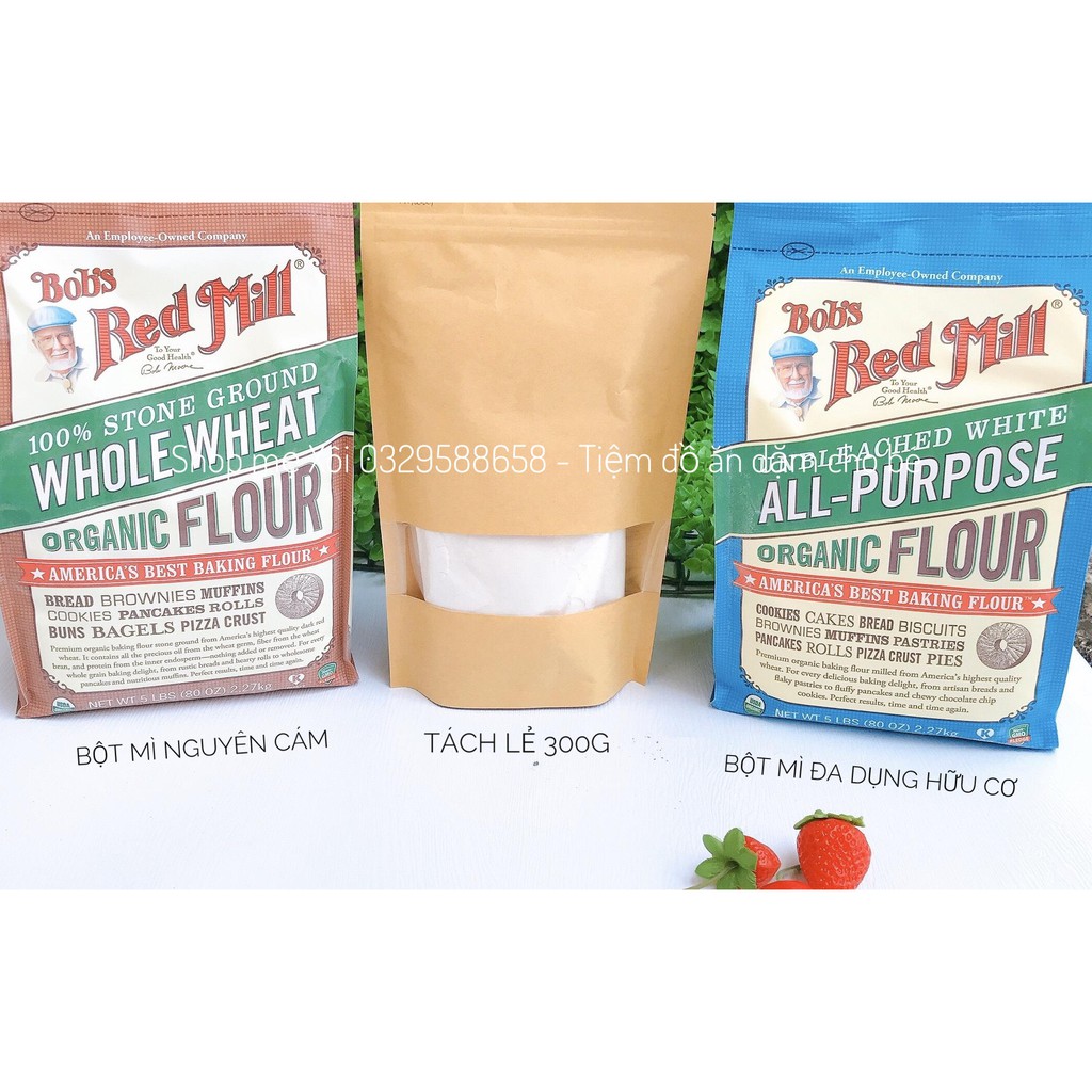 300g bột mì nguyên cám hữu cơ cho bé ăn dặm - Markal - 300g