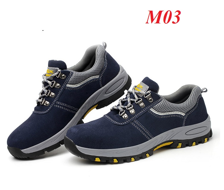 Giày Bảo Hộ Lao Động Nam Siêu Bền Mũi Sắt M3– Đế Lót Thép Chống Đinh, Chống Dập Ngón, Chống Trượt, Chống Tĩnh Điện, Chống Dầu, Chống Trơn Trượt Giầy Mũi Thép Bảo Hộ Lao Động, Giày Bảo Hộ Thời Trang, Giày Bảo Hộ Lao Động Dáng Thể Thao Trẻ Trung