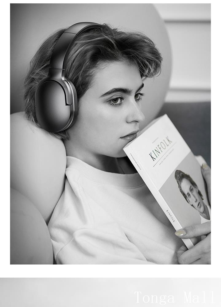 Tai nghe chụp tai không dây cao cấp Baseus Encok D02 (Bluetooth Wireless Hifi Surround Headphone) - Tai nghe Baseus NGD02