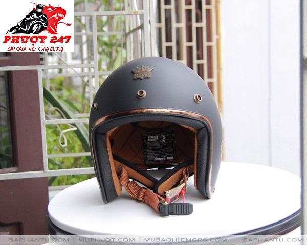 Mũ bảo hiểm 3/4 - royal - m20c